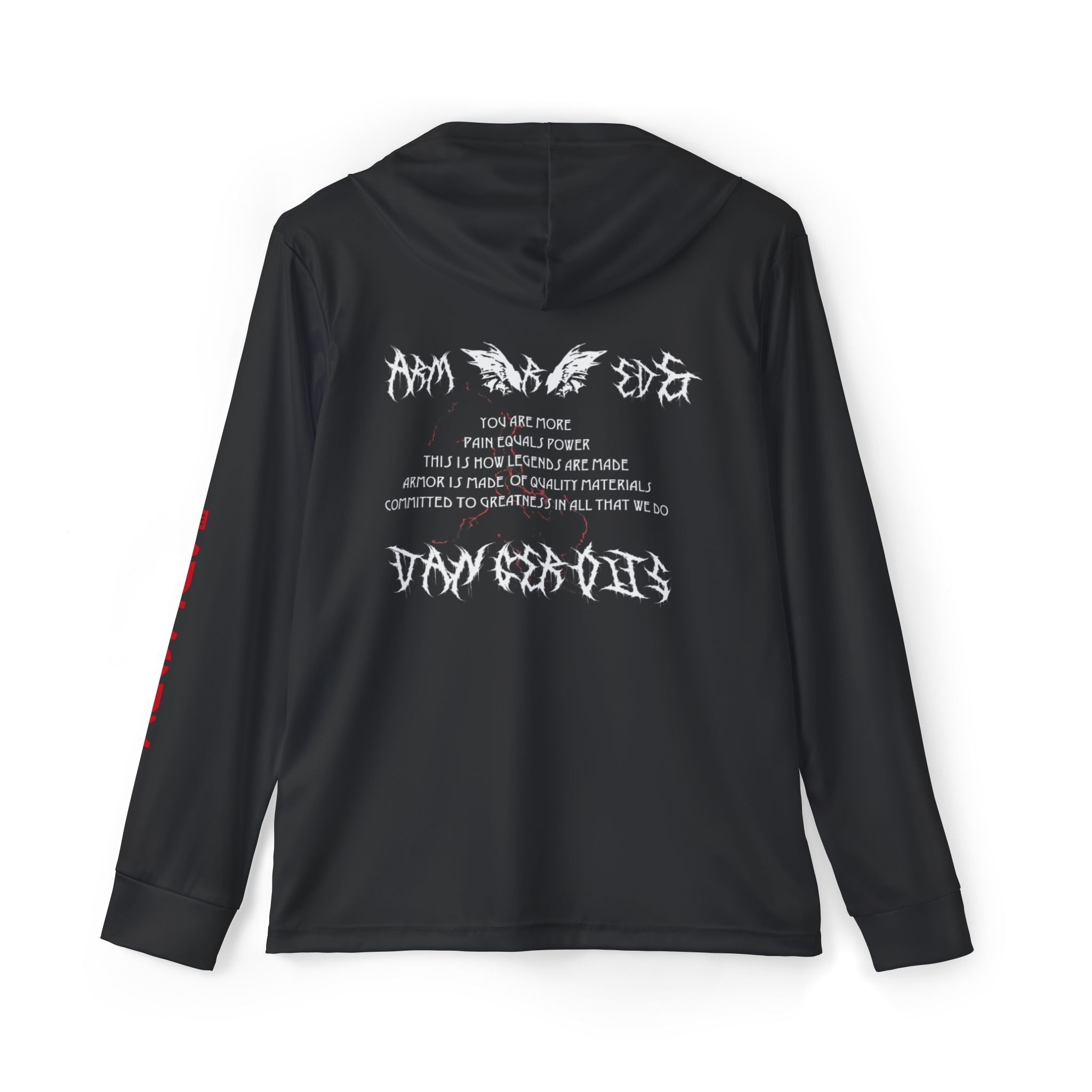 Men's Warmup Hoodie — Black Team Champs Sports Pullover