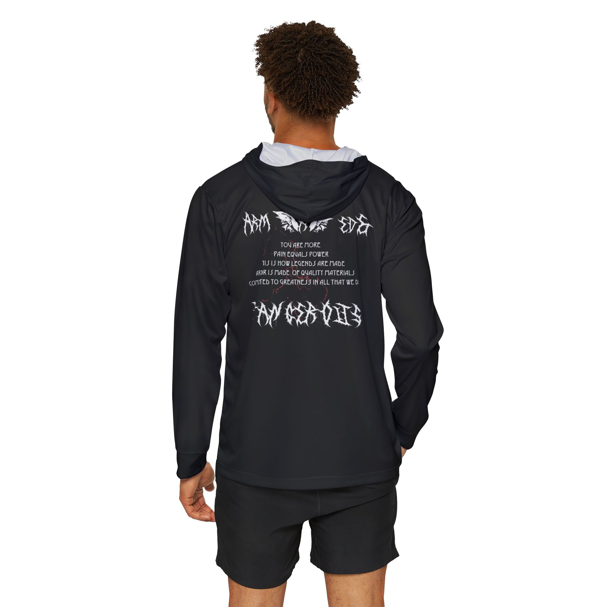 Men's Warmup Hoodie — Black Team Champs Sports Pullover