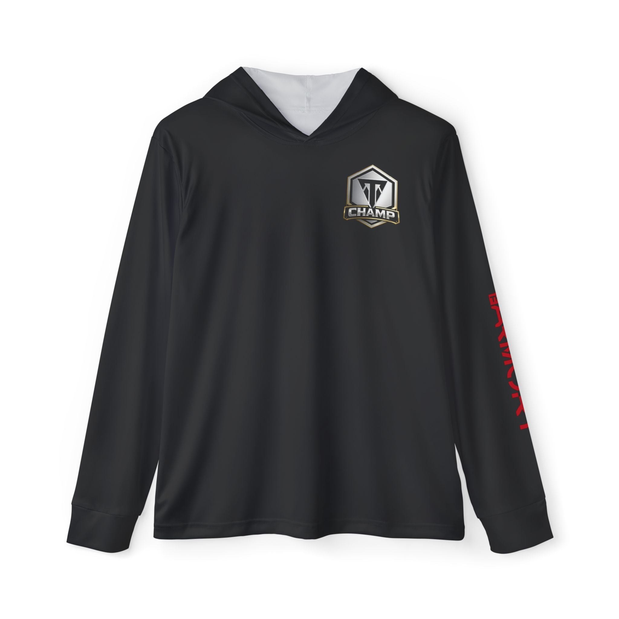 Men's Warmup Hoodie — Black Team Champs Sports Pullover